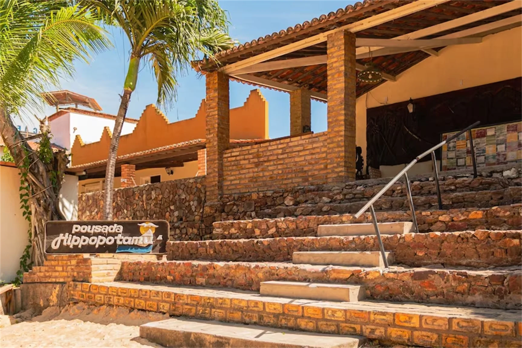 Fachada da Pousada Hippopotamus em Jericoacoara
