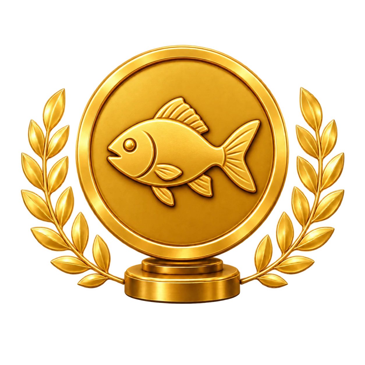 Medalha de melhor prato com peixes